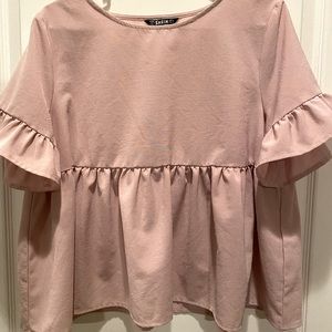 cute pastel pink blouse , brand: shein , size: M